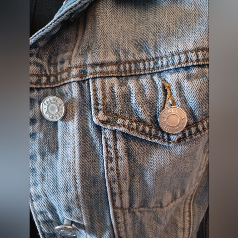 Talula Vintage Light Blue Denim Jacket - Picture 8 of 16